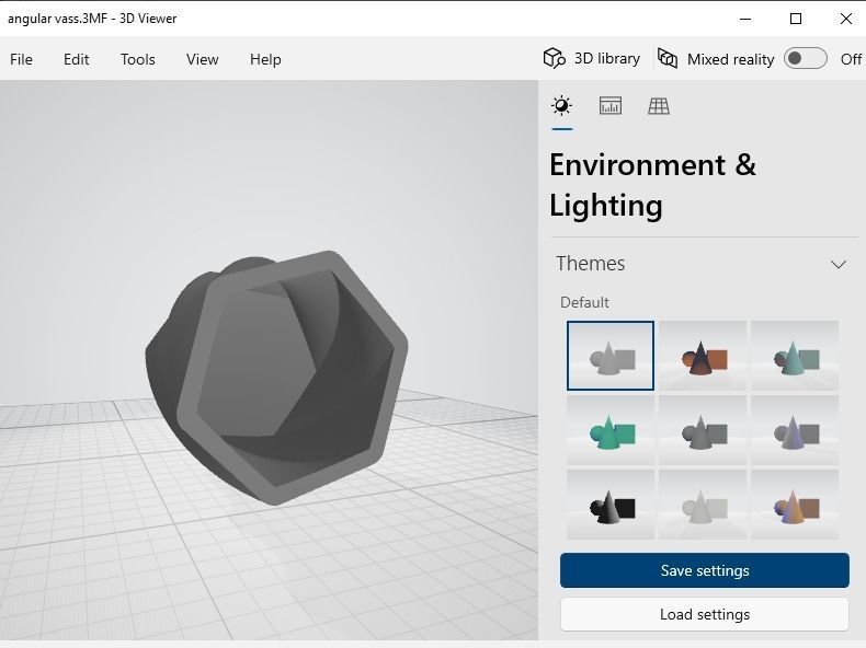 Modern Angular Flower Vase ready for 3D printing 3D model_7