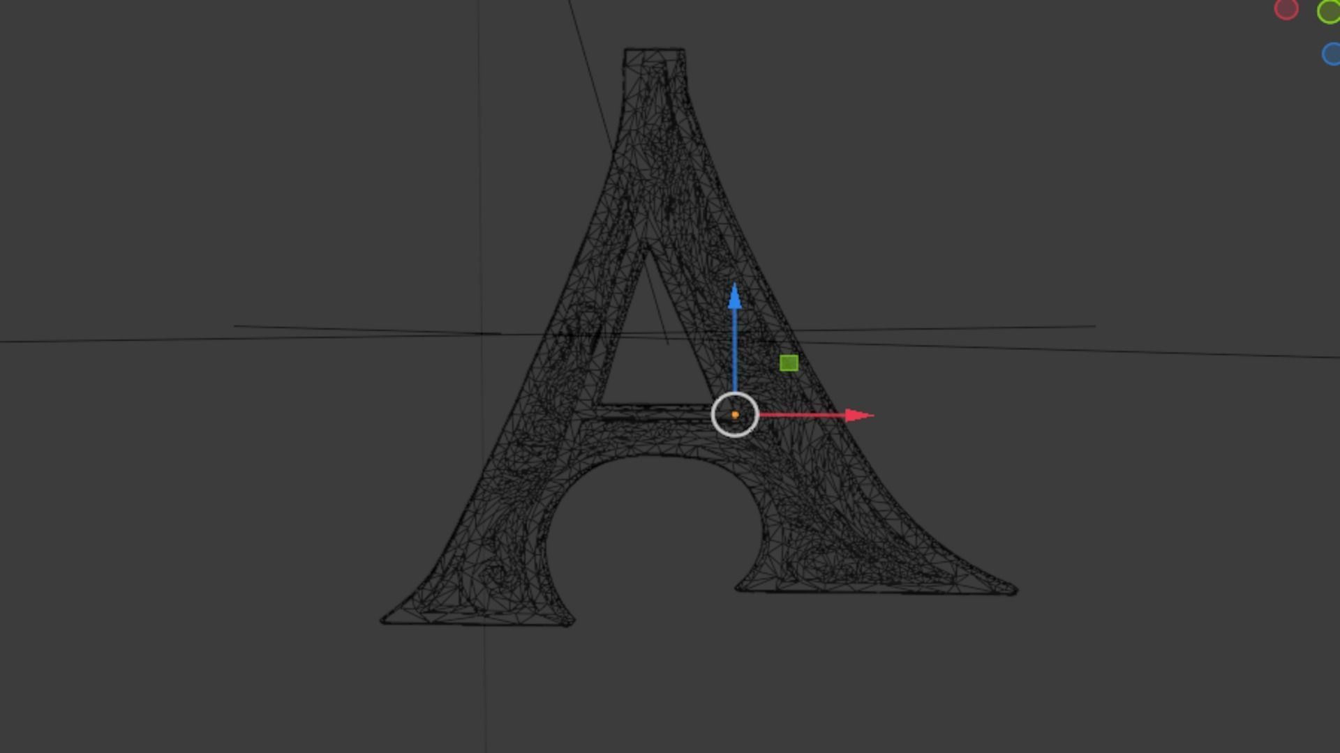 Alphabet Letter A Pendant 3D print model_5