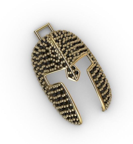 dijes- Colgante gladiador -v- 3D print model_10