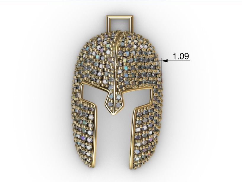 dijes- Colgante gladiador -v- 3D print model_5