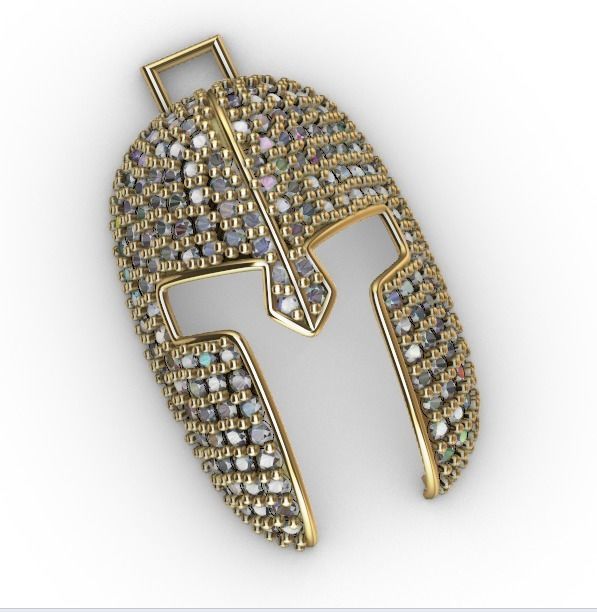 dijes- Colgante gladiador -v- 3D print model_7