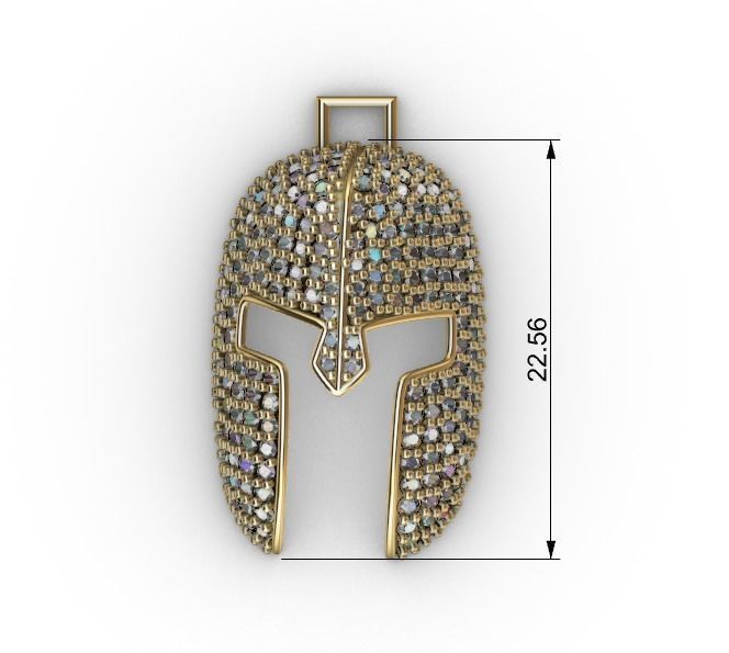 dijes- Colgante gladiador -v- 3D print model_4