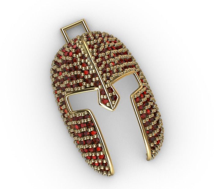 dijes- Colgante gladiador -v- 3D print model_8