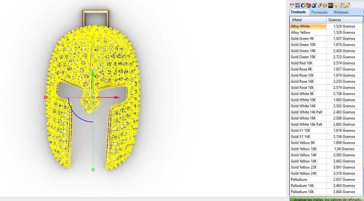 dijes- Colgante gladiador -v- 3D print model_6