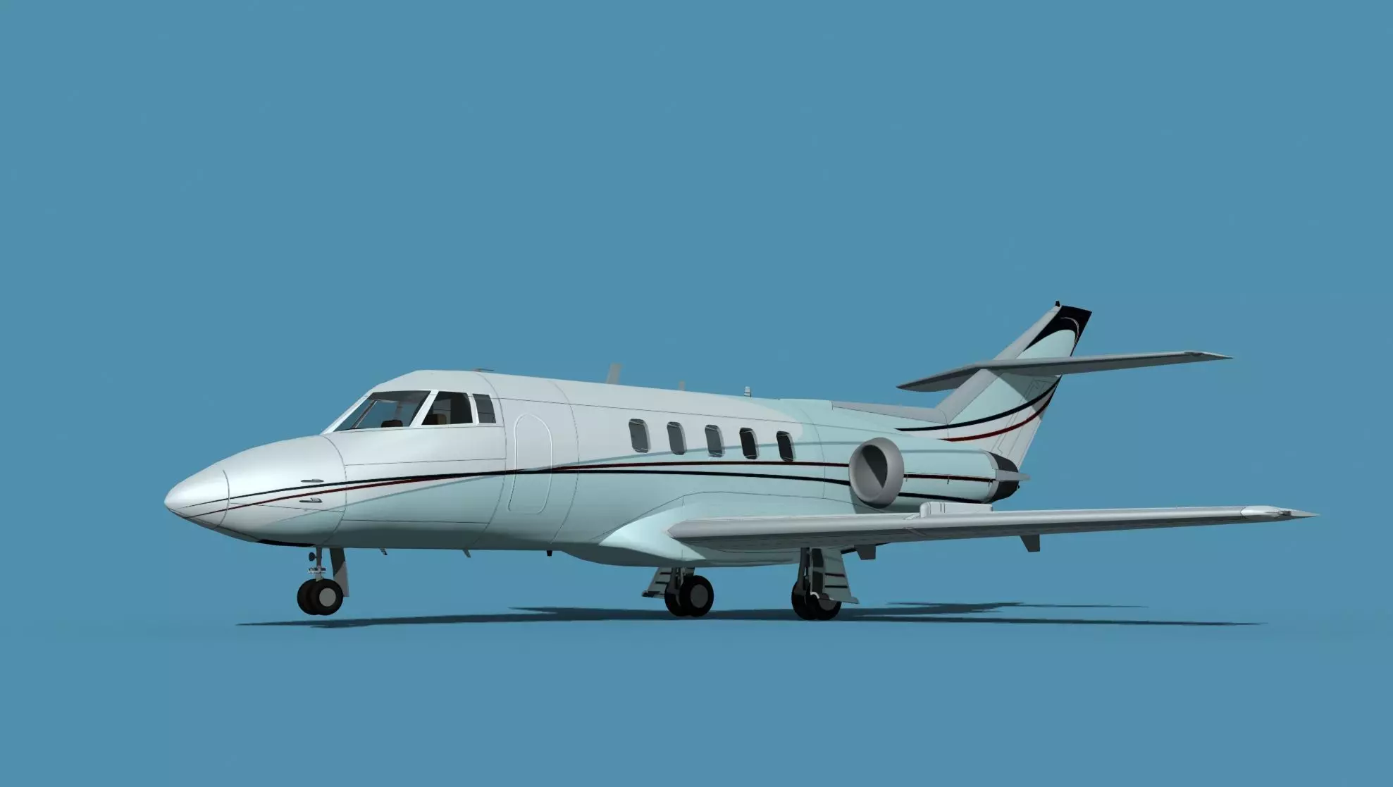 British Aerospace 125 Dominie V10 3D model_0