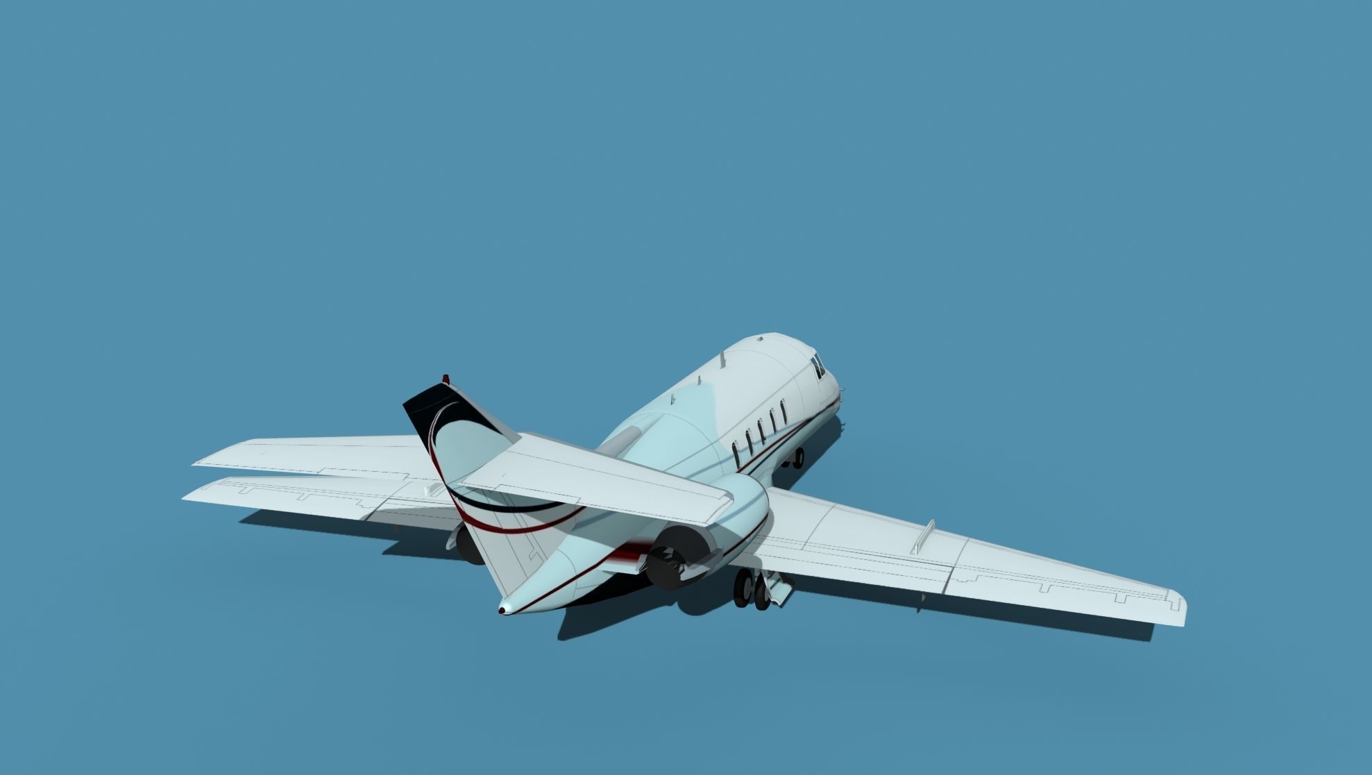 British Aerospace 125 Dominie V10 3D model_6