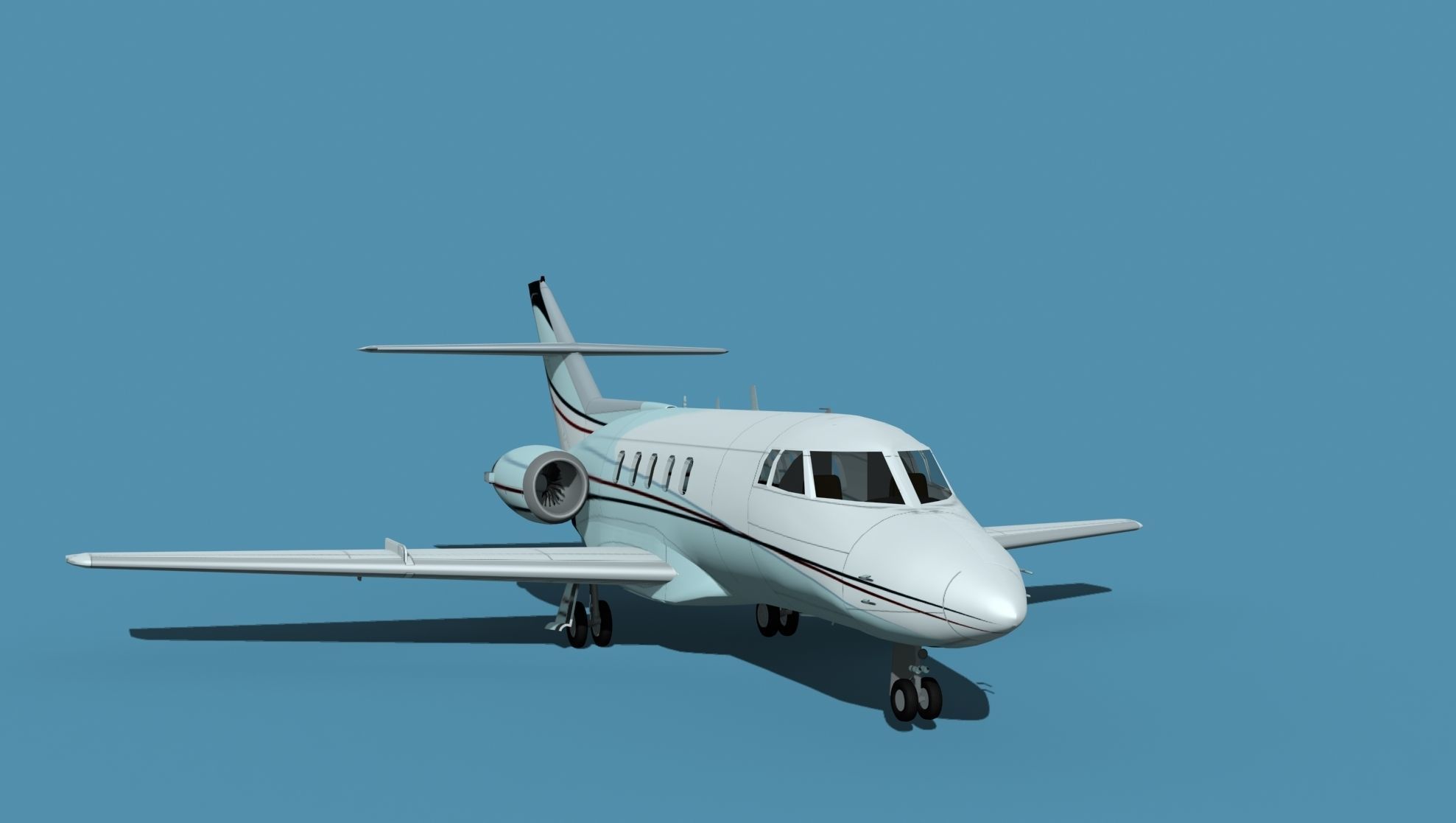 British Aerospace 125 Dominie V10 3D model_2