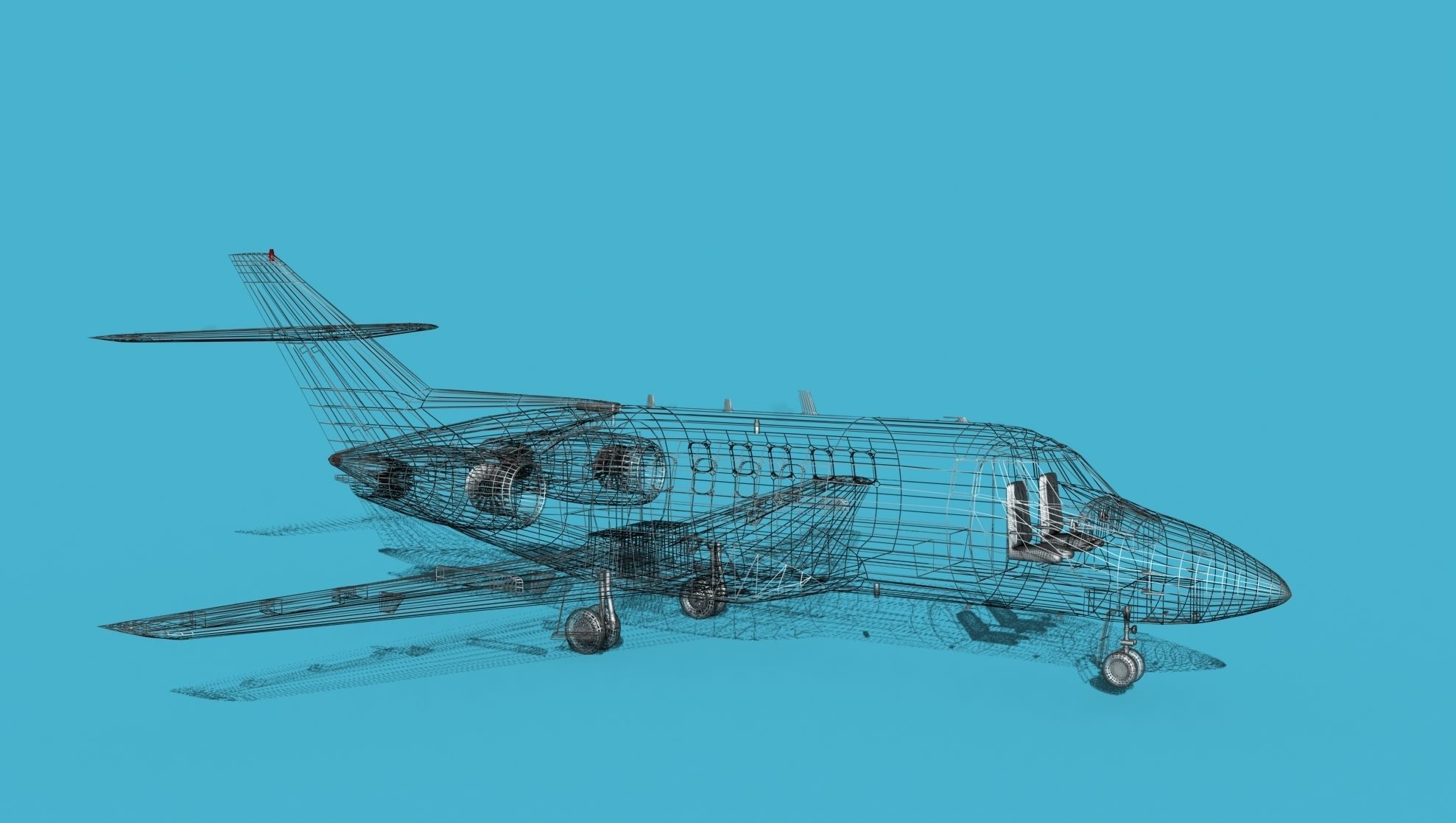 British Aerospace 125 Dominie V10 3D model_13