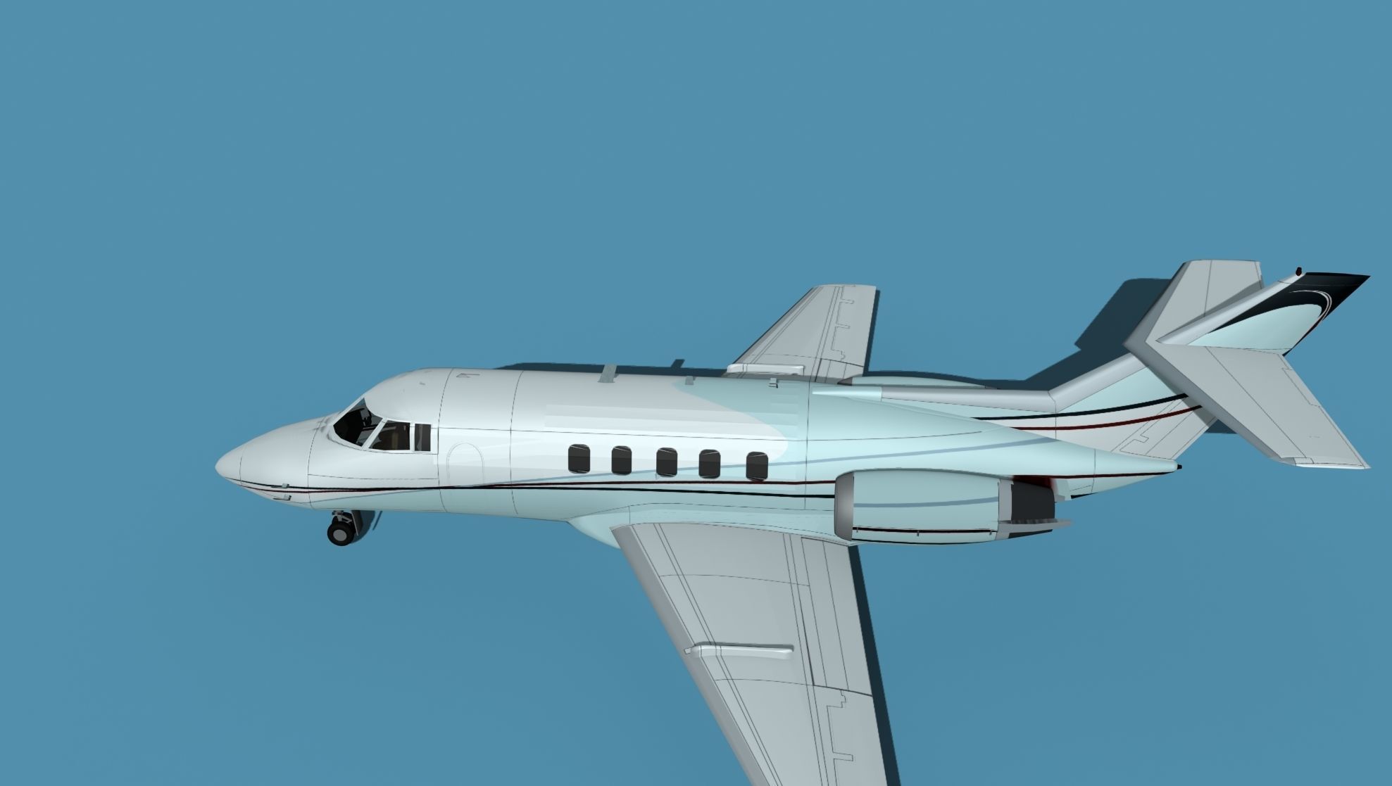 British Aerospace 125 Dominie V10 3D model_9