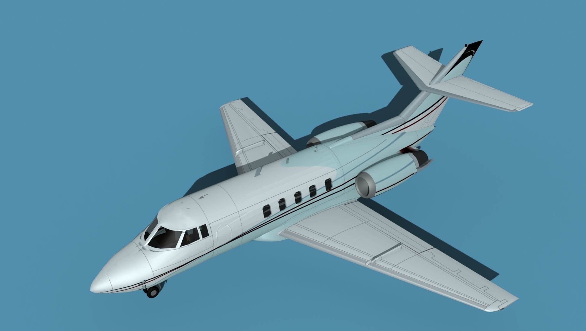 British Aerospace 125 Dominie V10 3D model_10