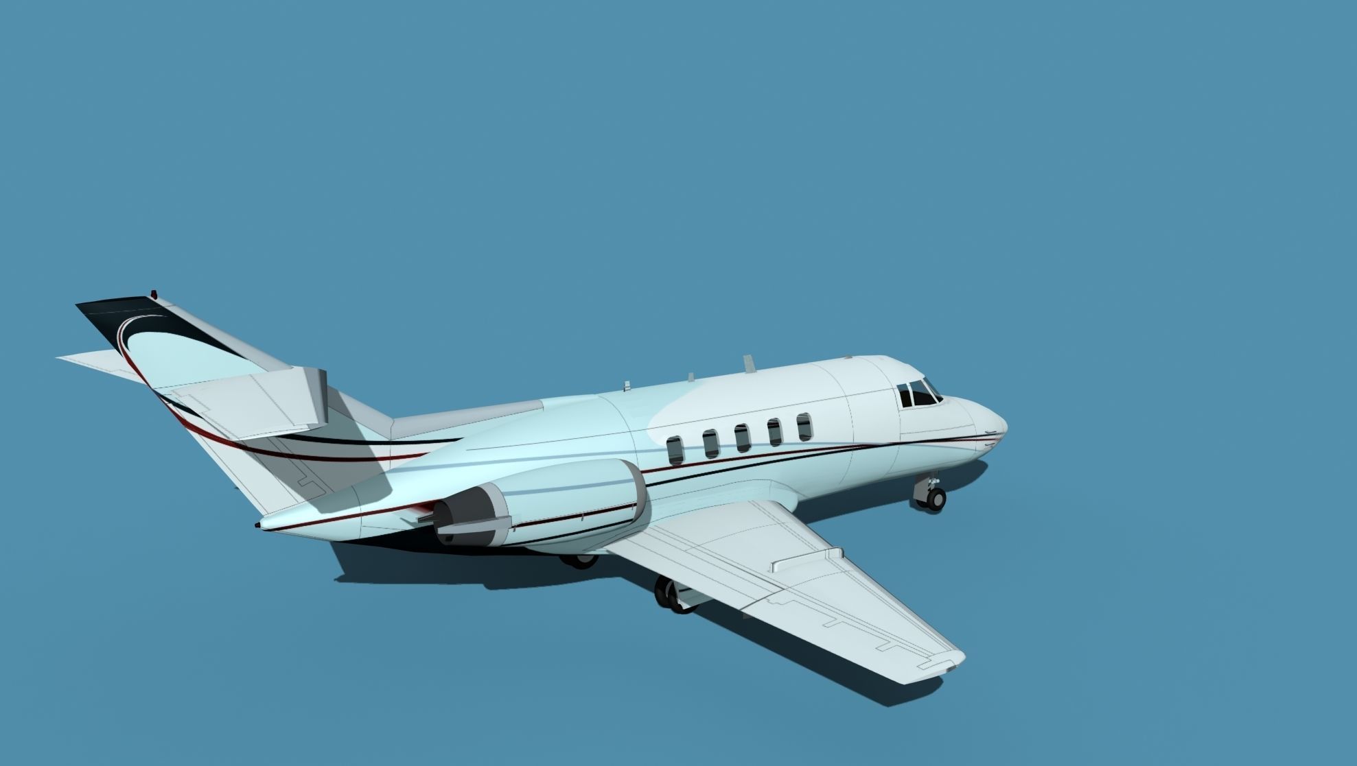 British Aerospace 125 Dominie V10 3D model_5