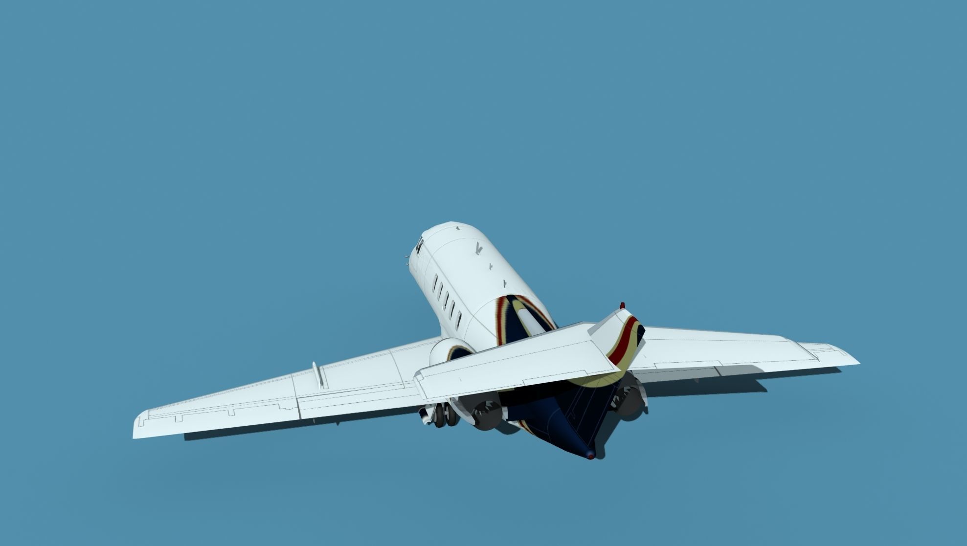 British Aerospace 125 Dominie V14 3D model_7