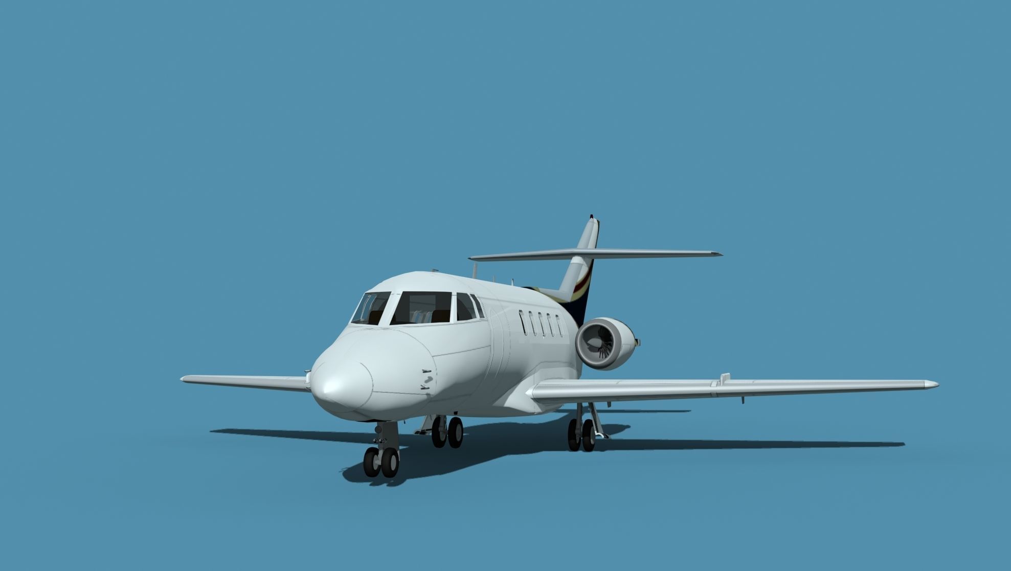 British Aerospace 125 Dominie V14 3D model_1