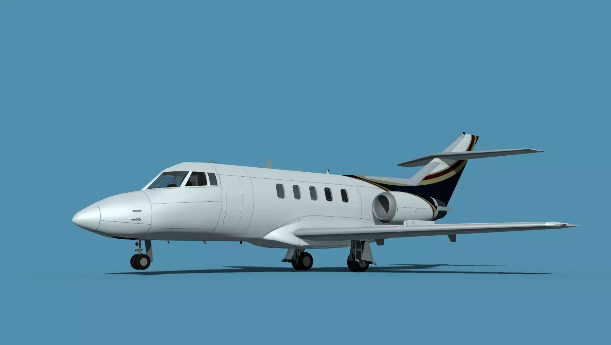 British Aerospace 125 Dominie V14 3D model_0