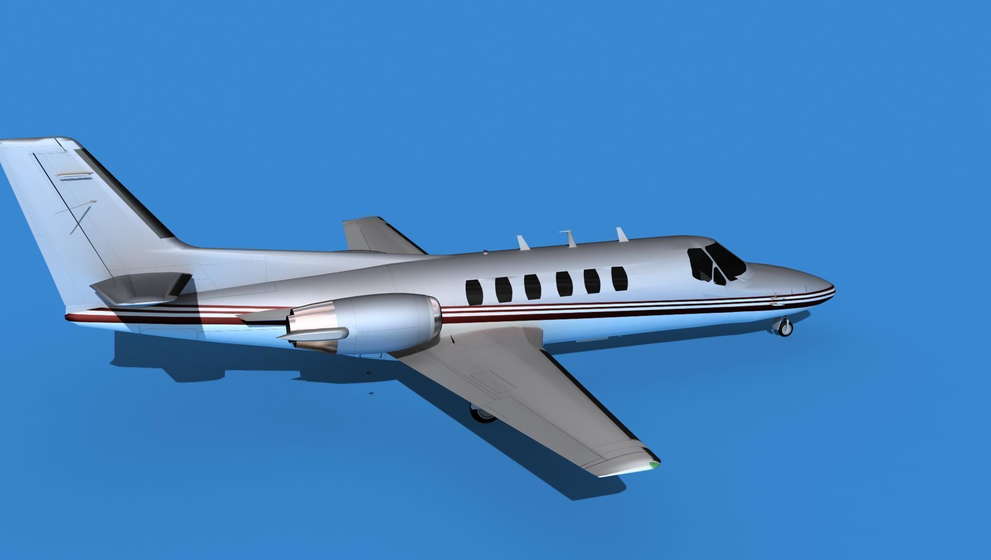 Cessna Citation 550 II Bravo V01 3D model_4