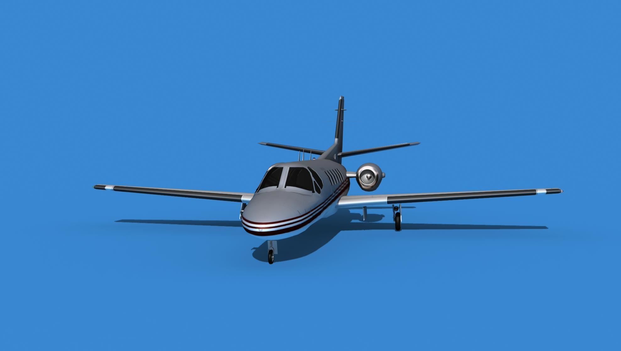 Cessna Citation 550 II Bravo V01 3D model_1