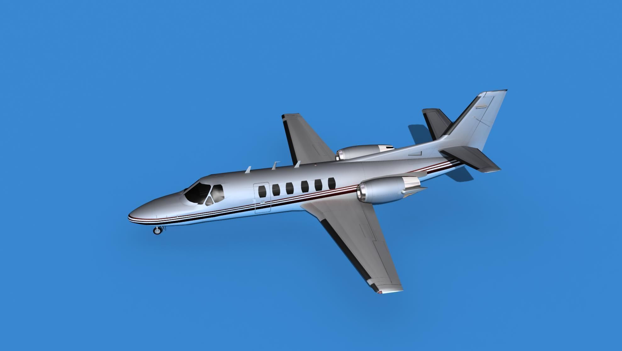 Cessna Citation 550 II Bravo V01 3D model_9