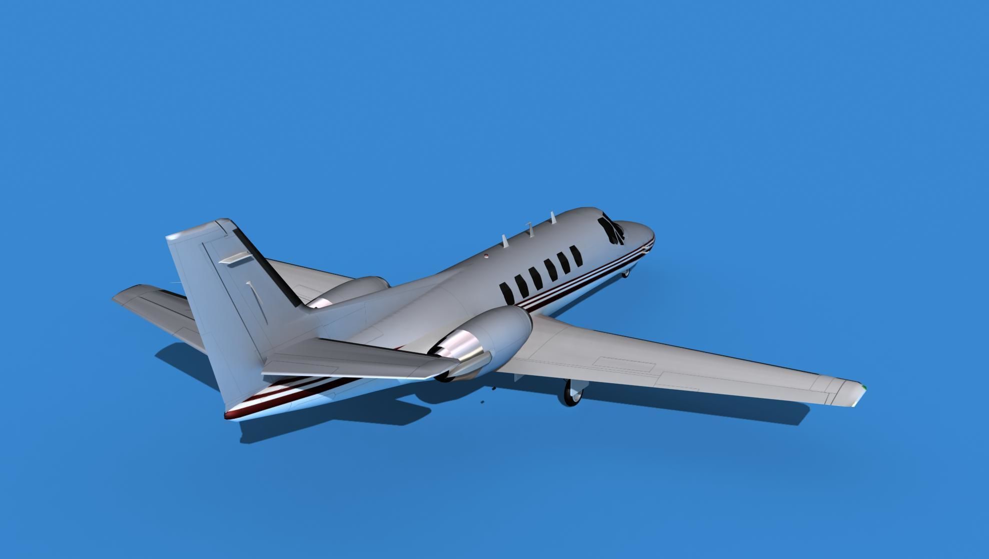 Cessna Citation 550 II Bravo V01 3D model_5