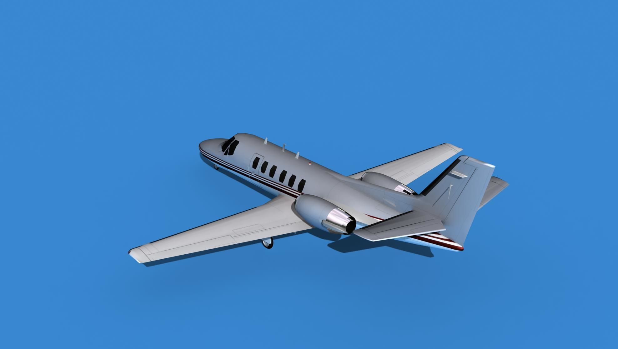 Cessna Citation 550 II Bravo V01 3D model_7