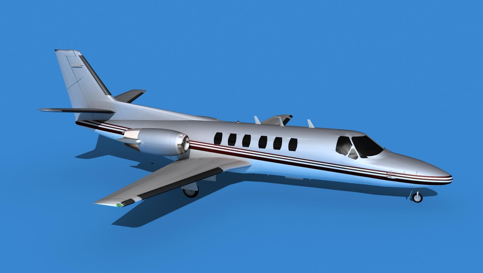Cessna Citation 550 II Bravo V01 3D model_3