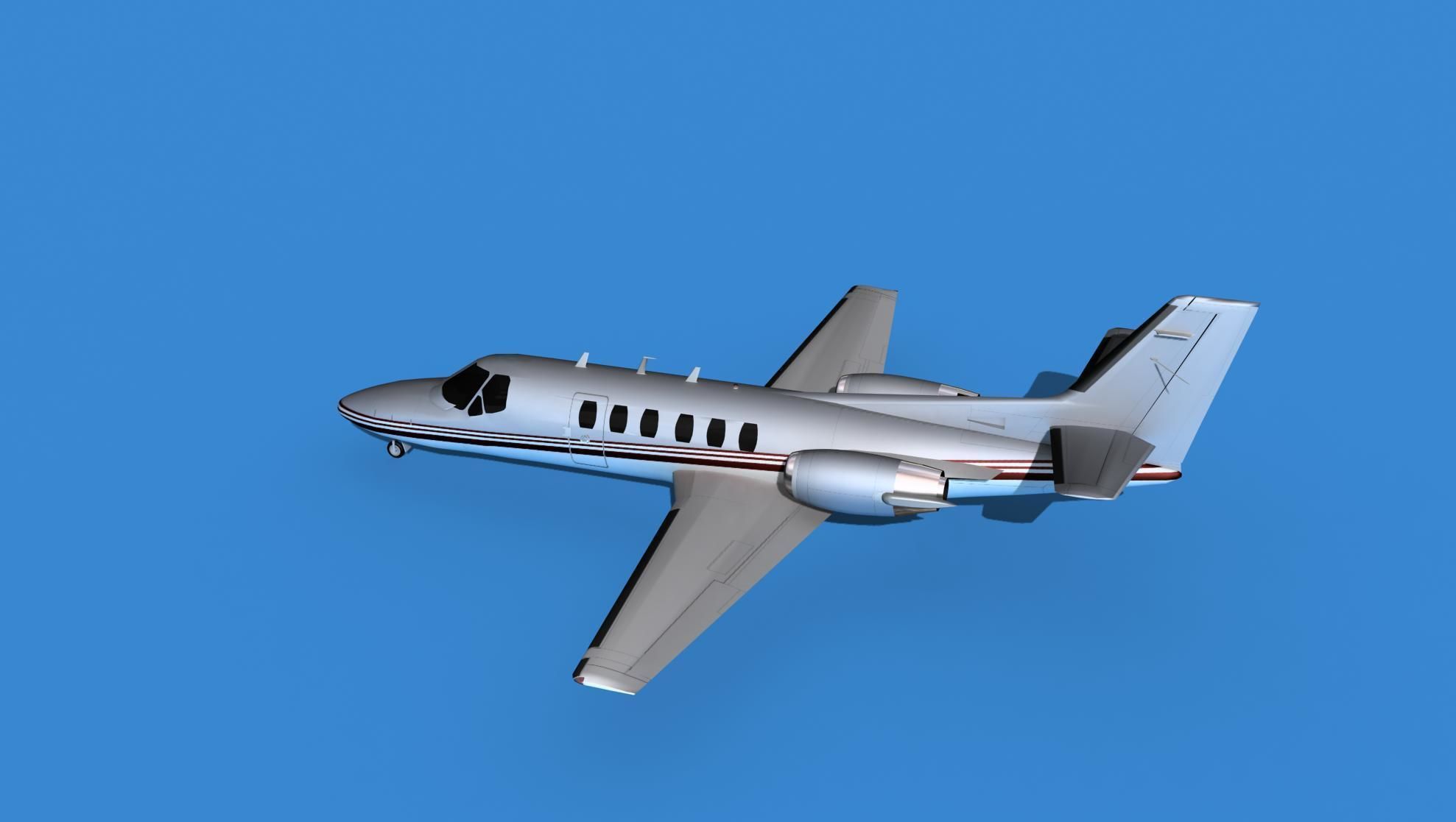 Cessna Citation 550 II Bravo V01 3D model_8