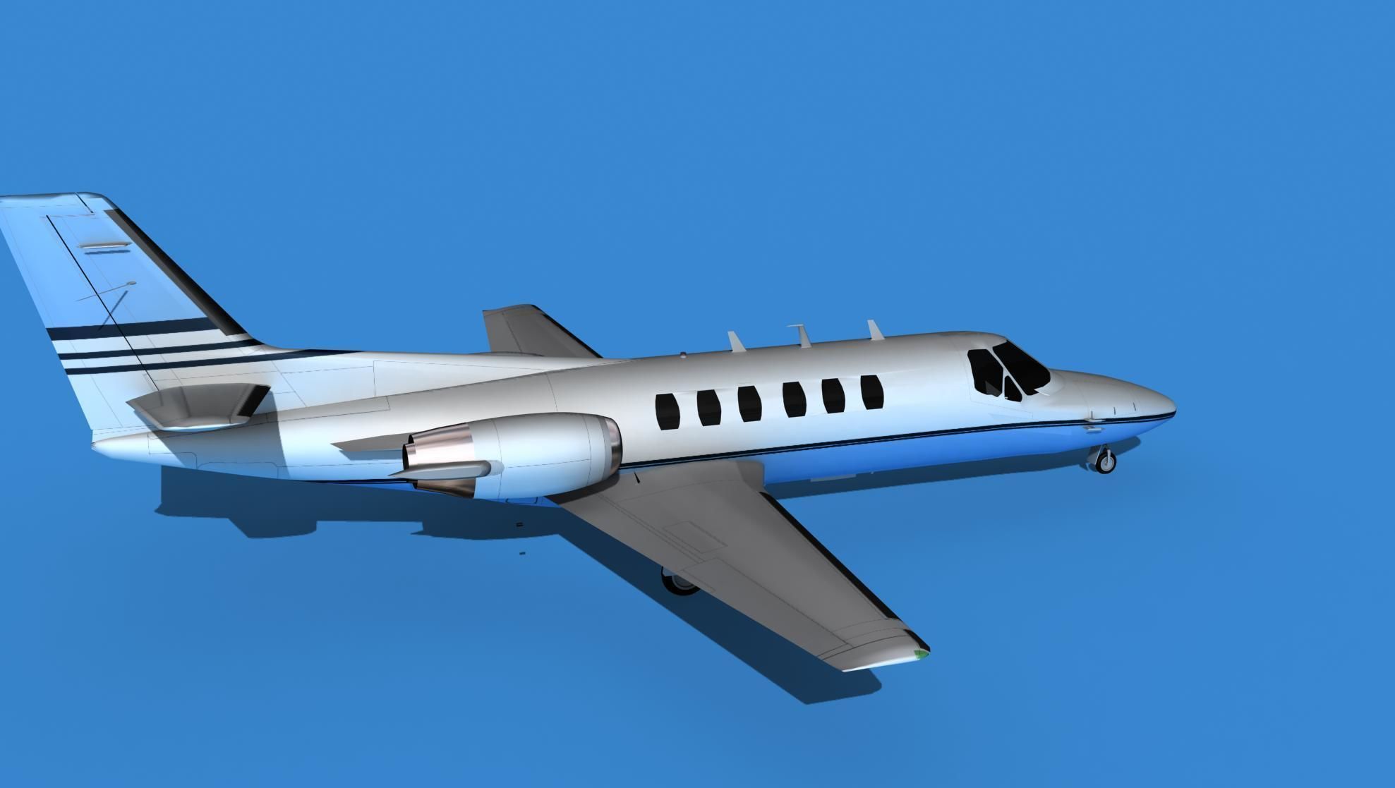 Cessna Citation 550 II Bravo V02 3D model_4