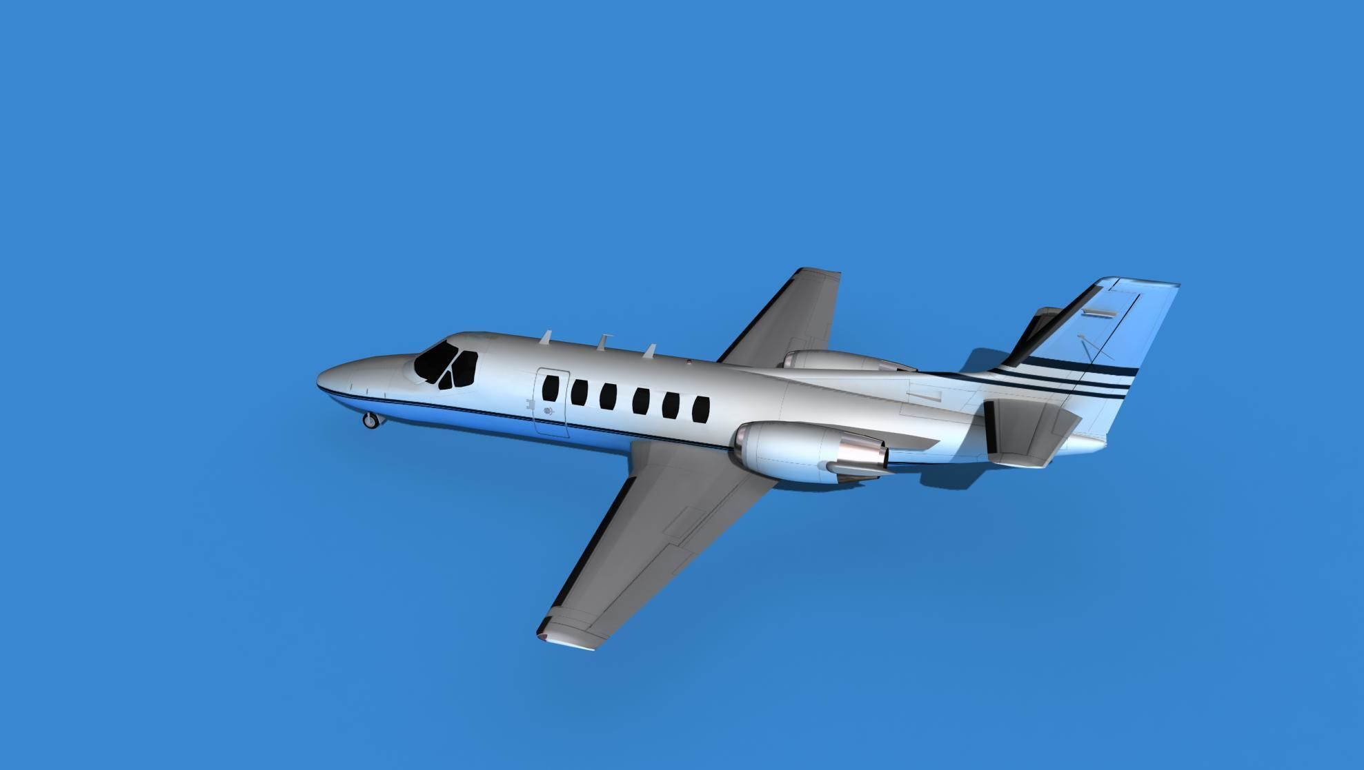 Cessna Citation 550 II Bravo V02 3D model_8