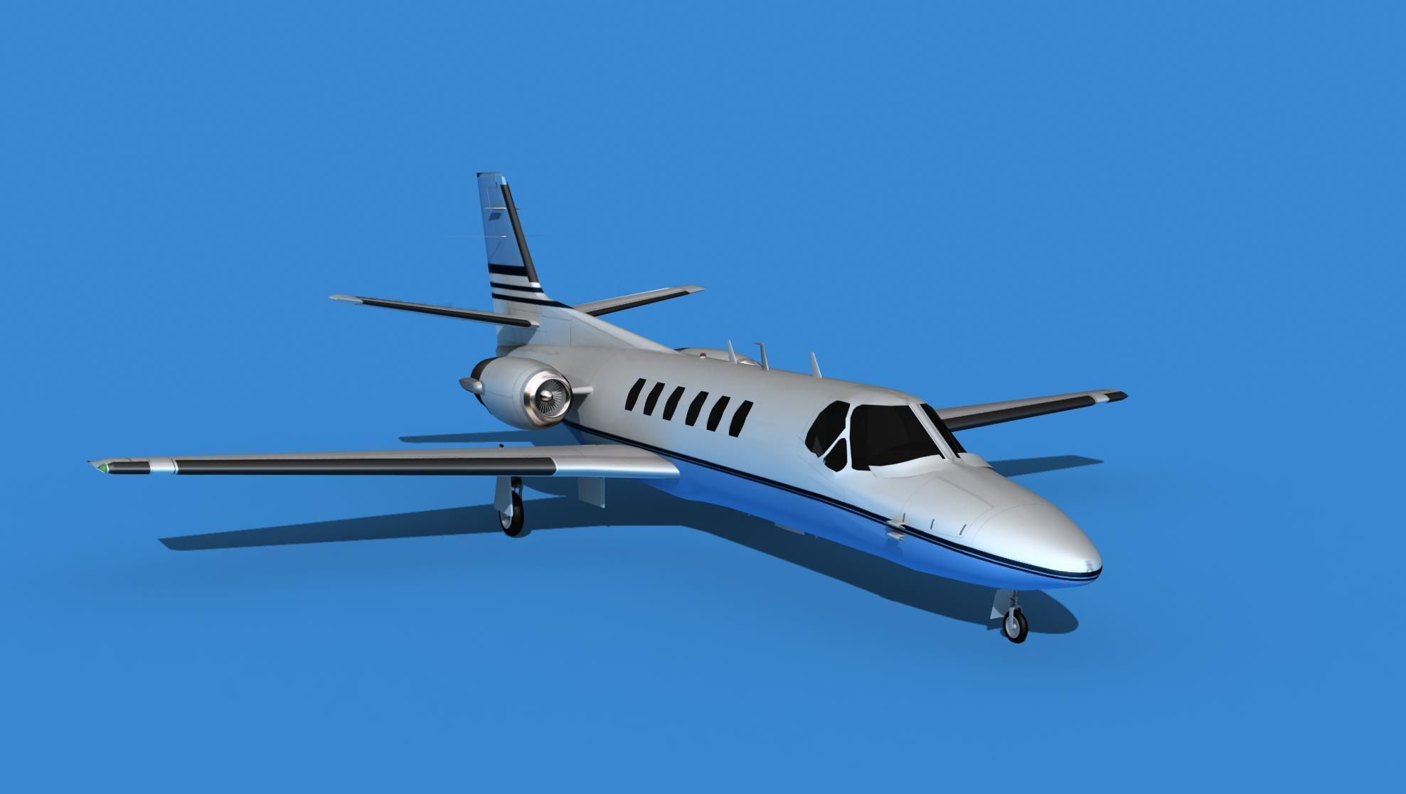 Cessna Citation 550 II Bravo V02 3D model_2