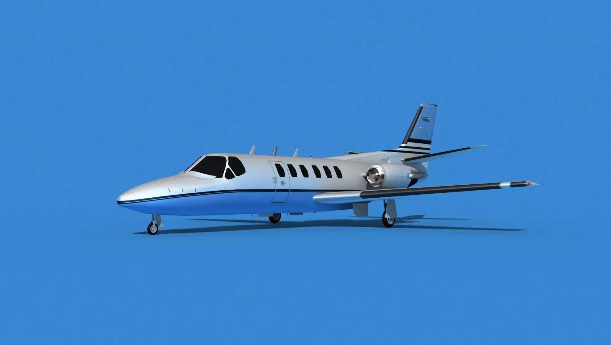 Cessna Citation 550 II Bravo V02 3D model_0