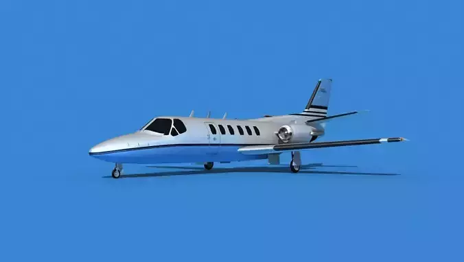 Cessna Citation 550 II Bravo V02 3D model
