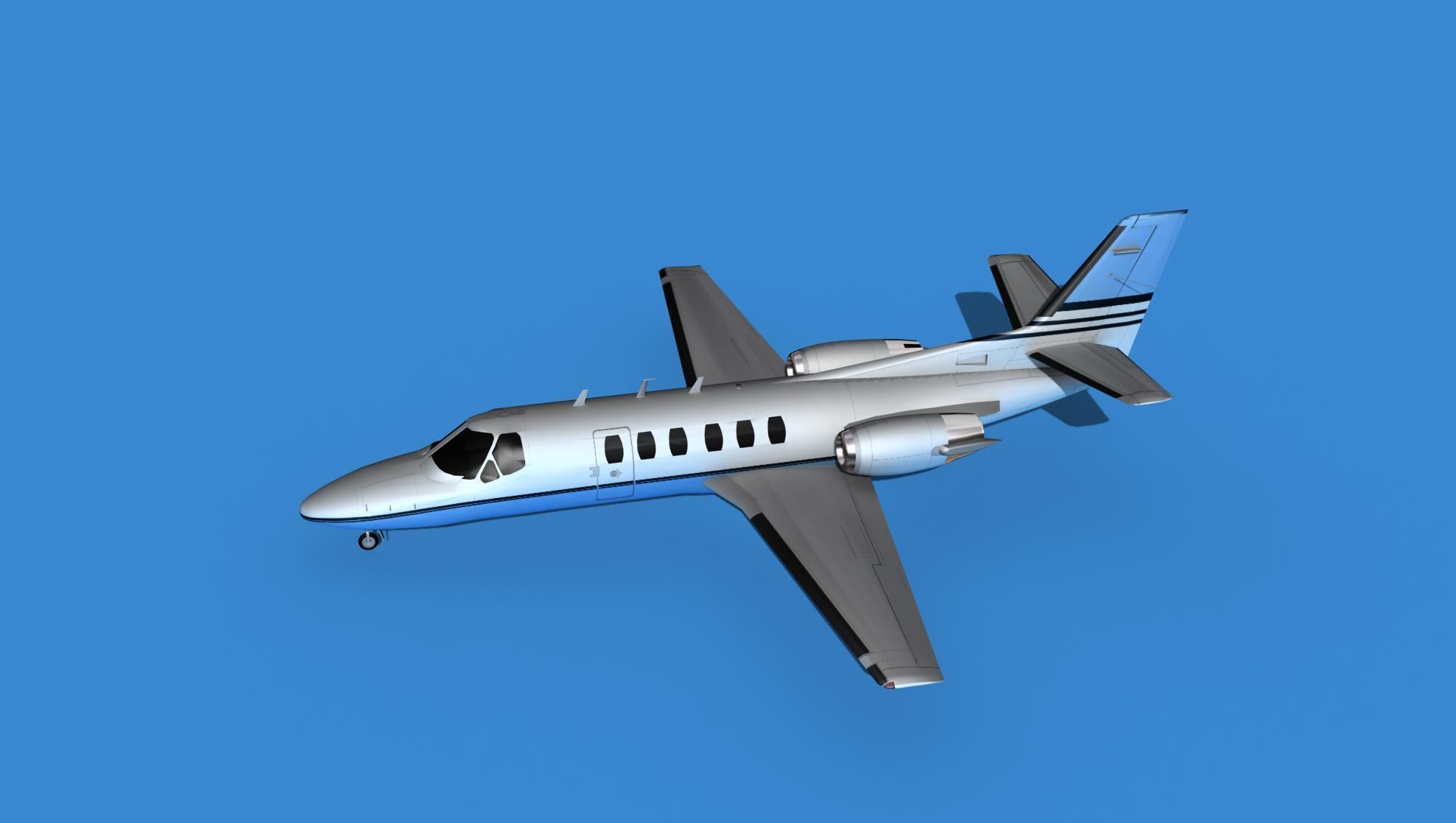 Cessna Citation 550 II Bravo V02 3D model_9