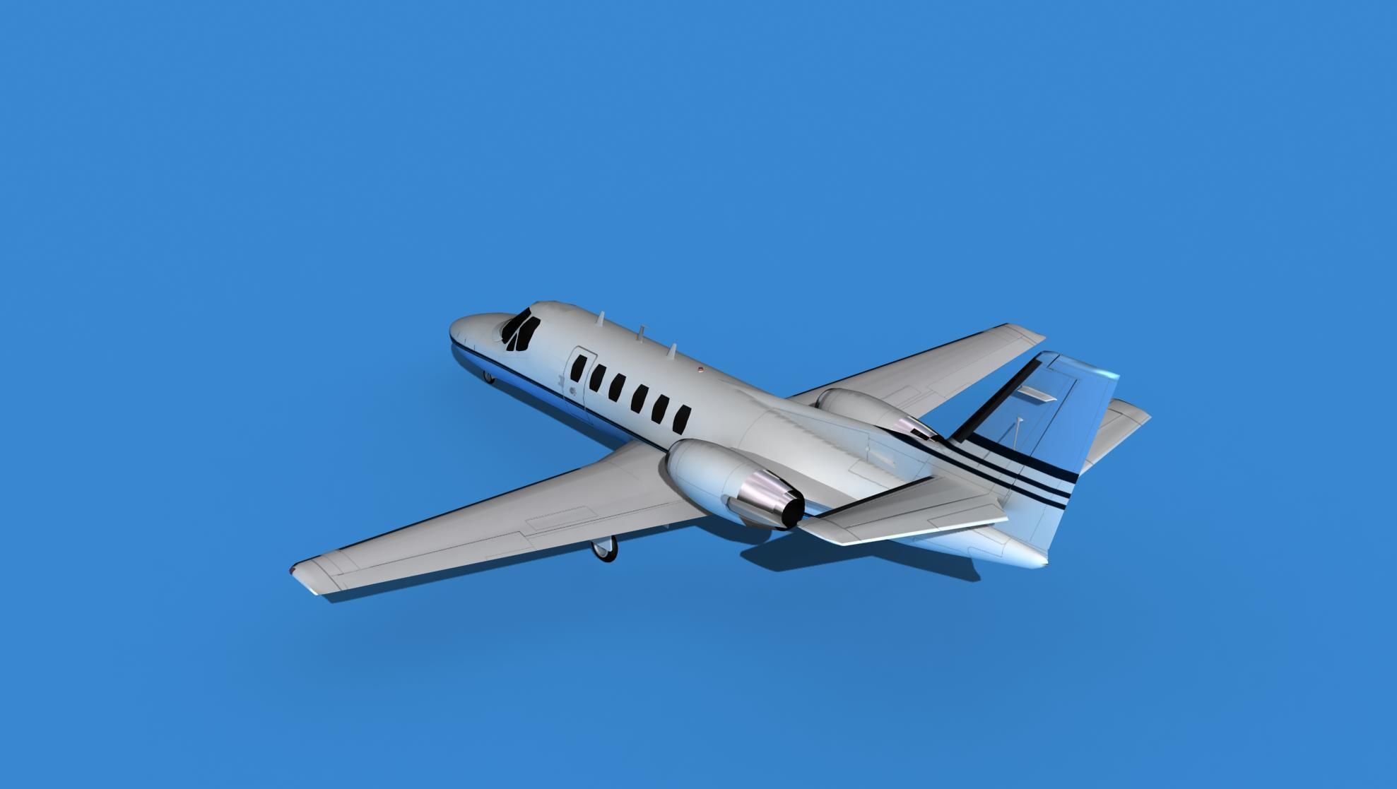 Cessna Citation 550 II Bravo V02 3D model_7