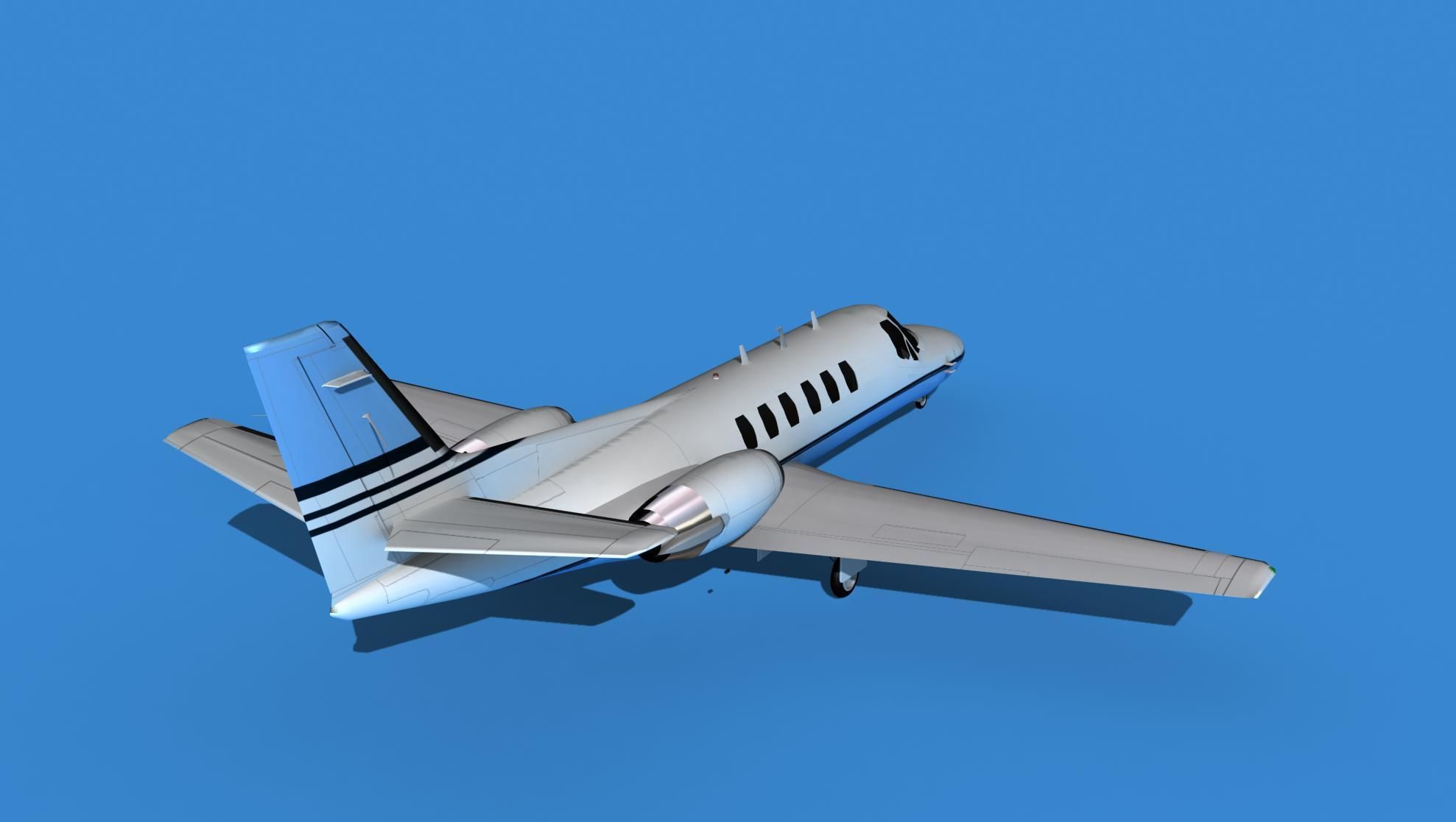 Cessna Citation 550 II Bravo V02 3D model_5