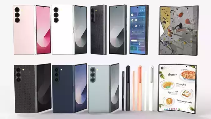 Samsung Galaxy Z Fold 6 Collection all Colors