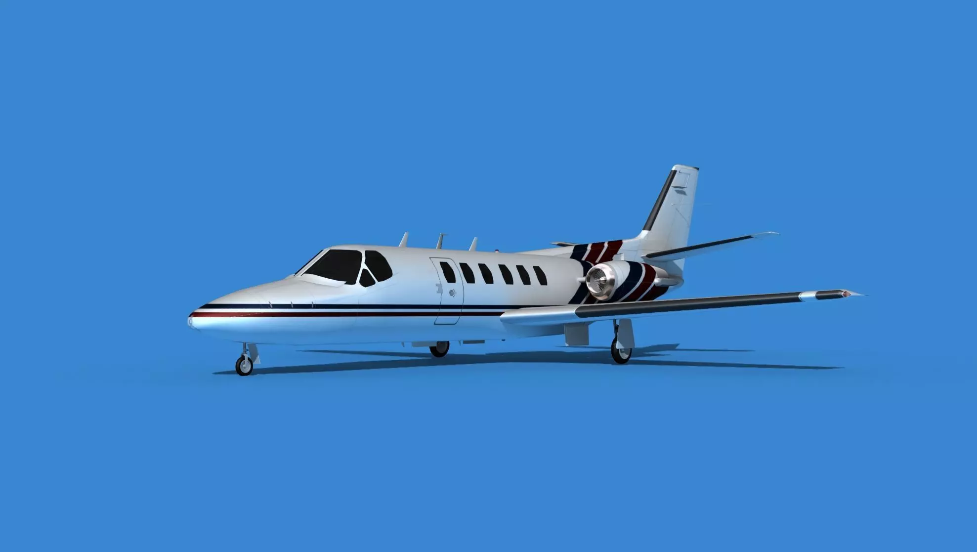 Cessna Citation 550 II Bravo V06 3D model_0