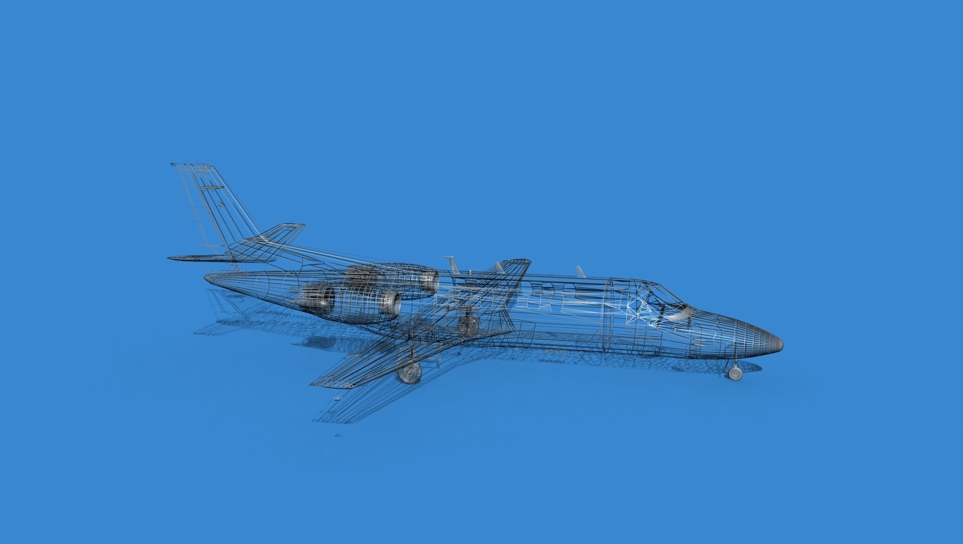 Cessna Citation 550 II Bravo V06 3D model_12