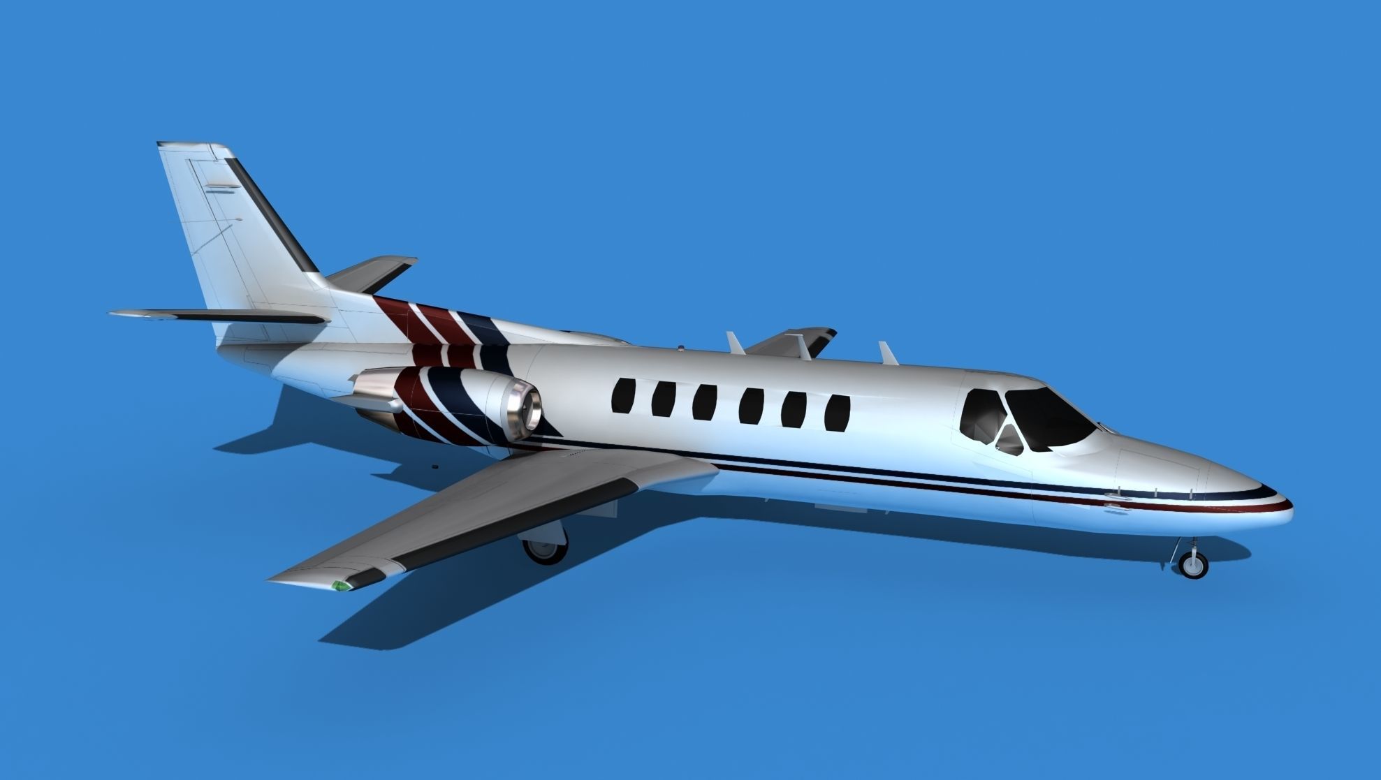 Cessna Citation 550 II Bravo V06 3D model_3