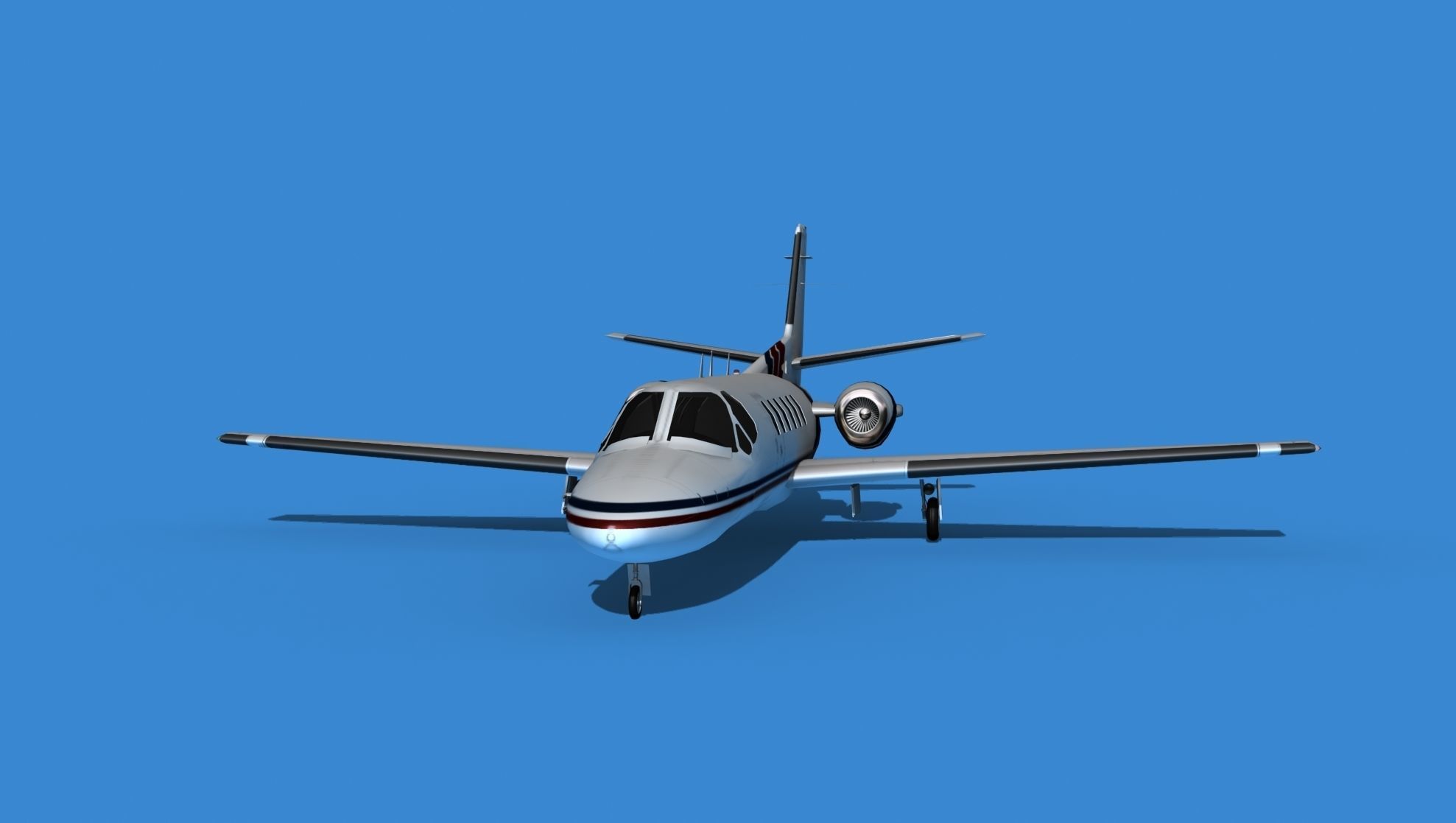 Cessna Citation 550 II Bravo V06 3D model_1