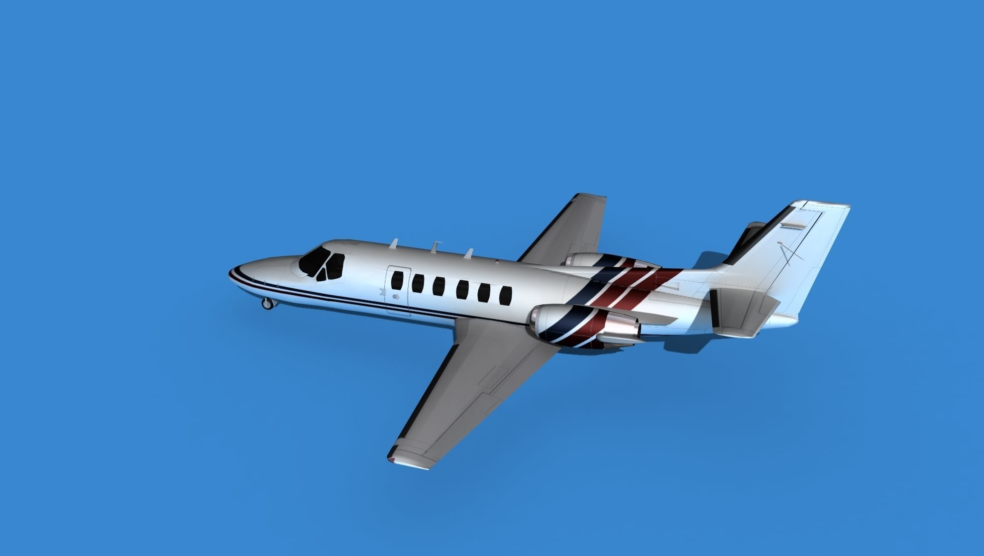 Cessna Citation 550 II Bravo V06 3D model_8