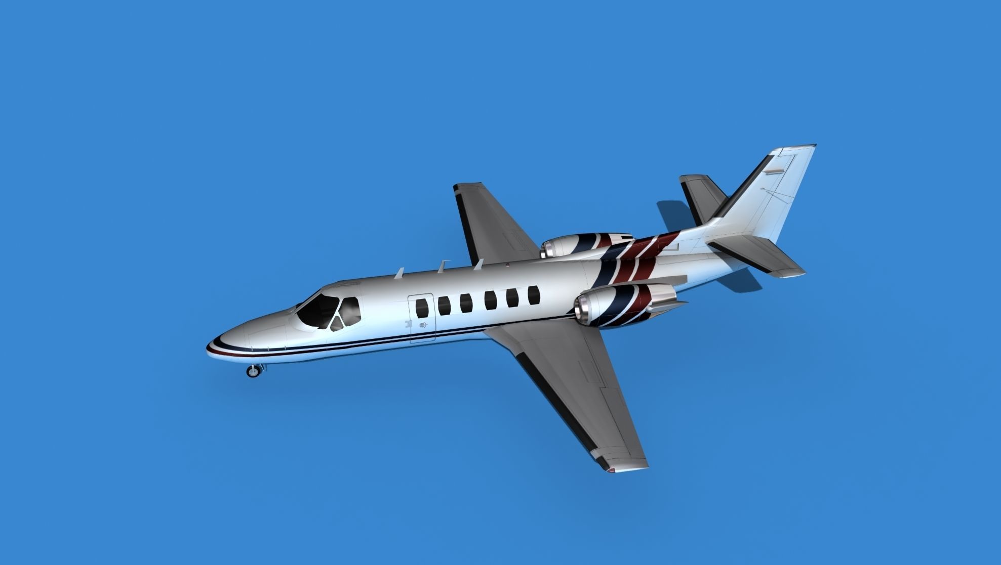 Cessna Citation 550 II Bravo V06 3D model_9