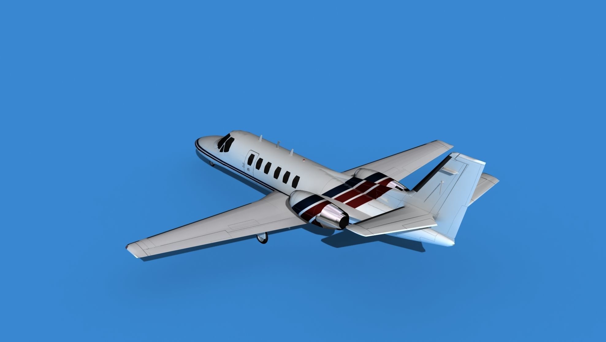 Cessna Citation 550 II Bravo V06 3D model_7