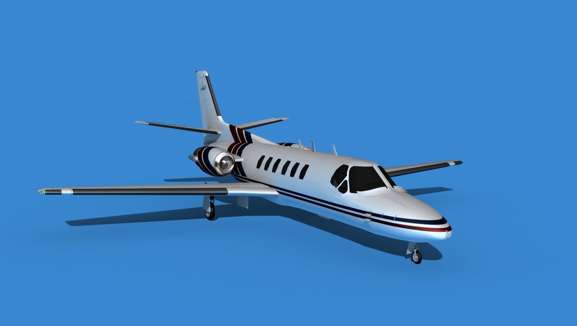 Cessna Citation 550 II Bravo V06 3D model_2