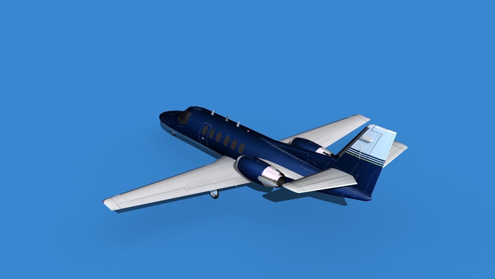 Cessna Citation 550 II Bravo V08 3D model_7