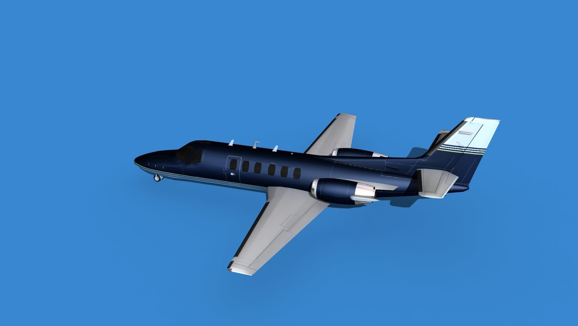 Cessna Citation 550 II Bravo V08 3D model_8