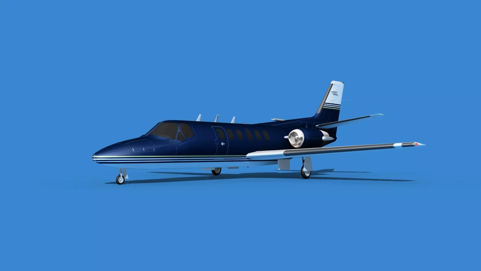 Cessna Citation 550 II Bravo V08 3D model_0
