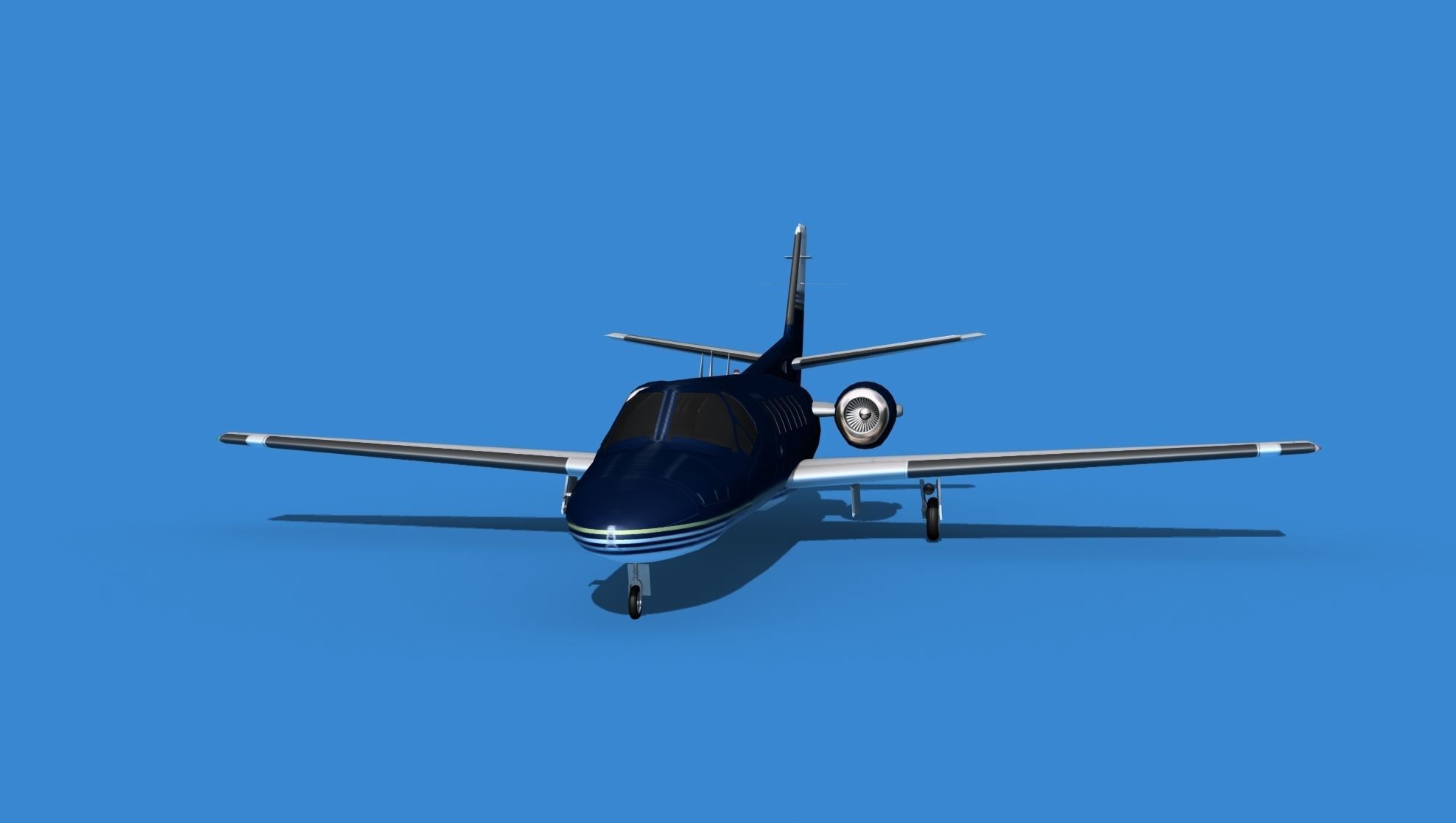 Cessna Citation 550 II Bravo V08 3D model_1