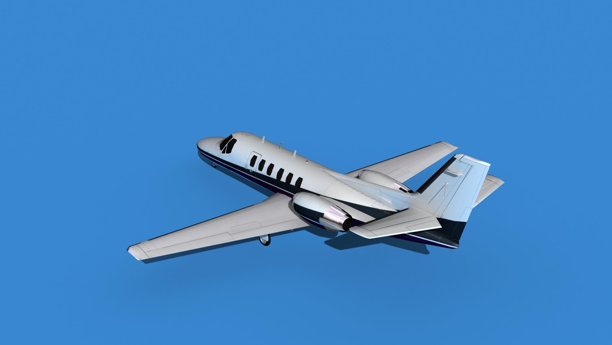 Cessna Citation 550 II Bravo V14 3D model_7