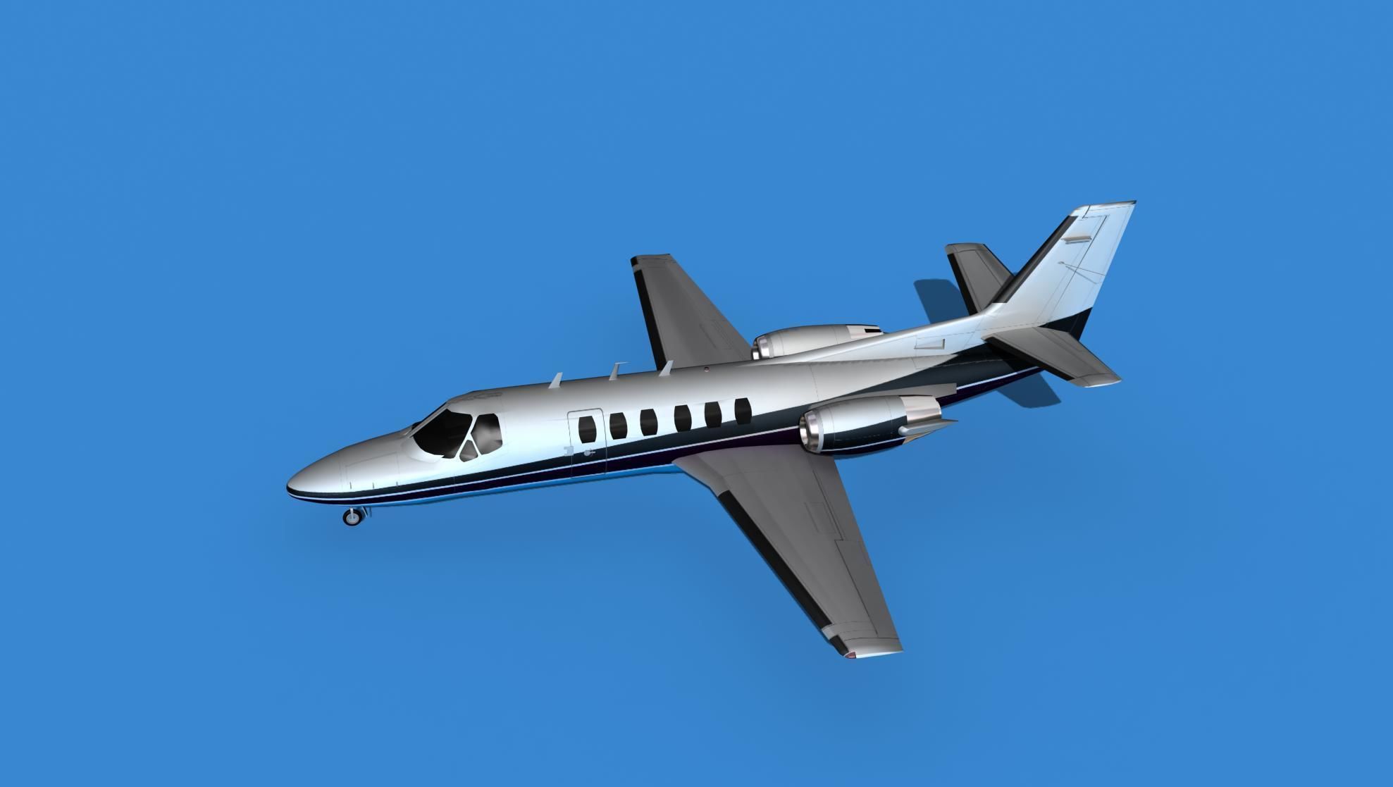 Cessna Citation 550 II Bravo V14 3D model_9