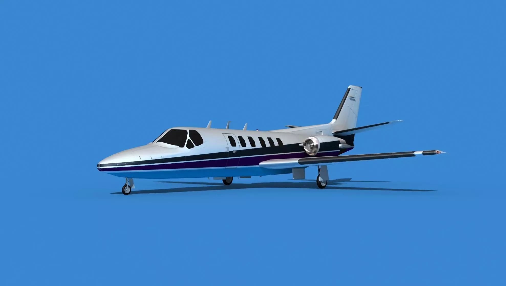Cessna Citation 550 II Bravo V14 3D model_0
