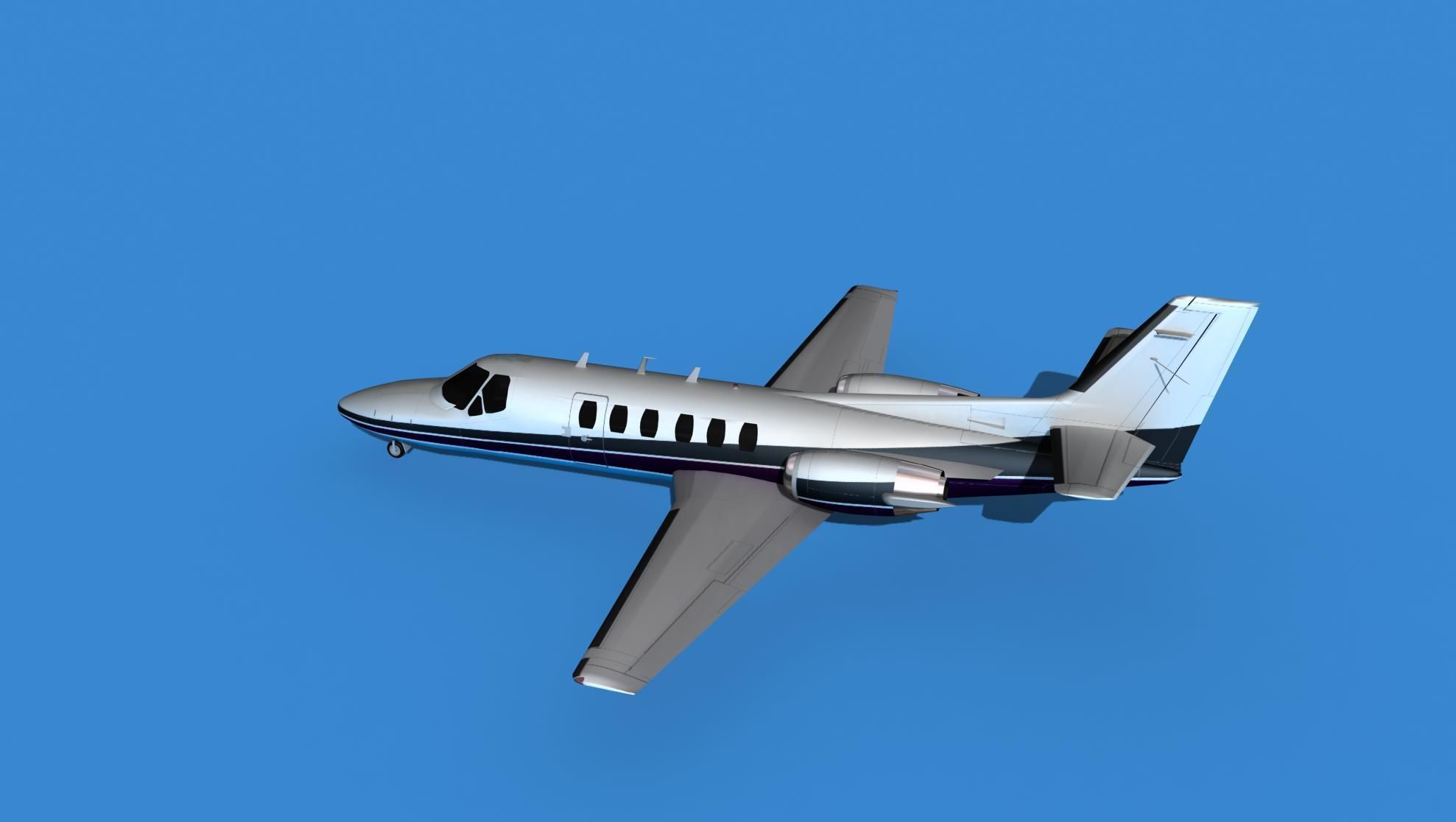 Cessna Citation 550 II Bravo V14 3D model_8